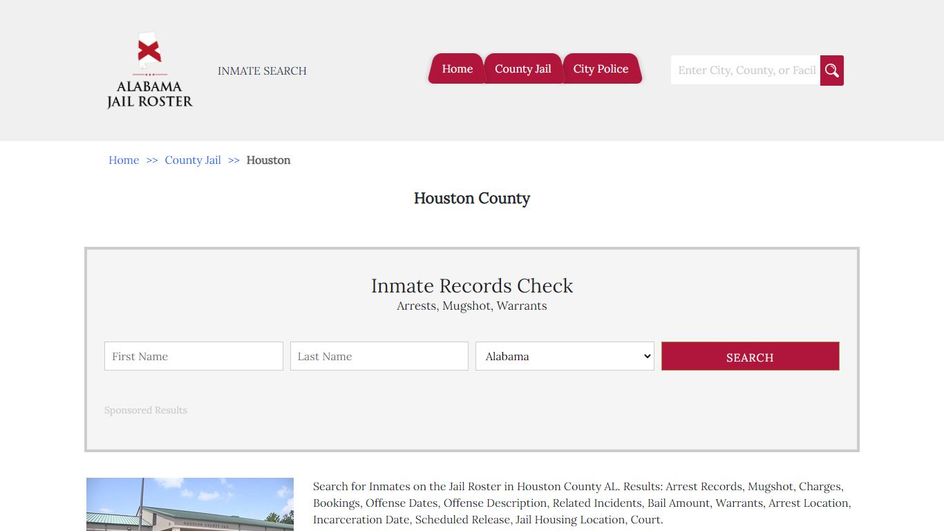 Houston County - Alabama Jail Inmate Search