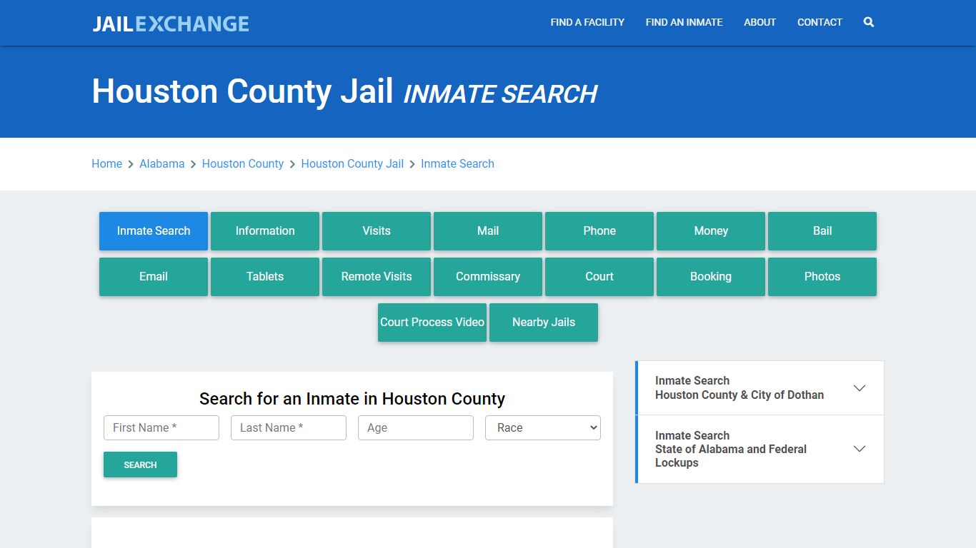 Houston County Jail, AL Inmate Search: Roster & Mugshots