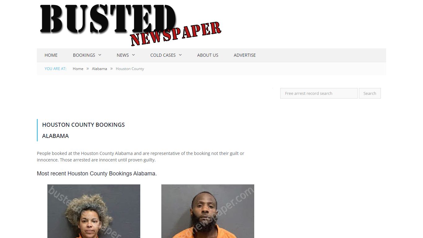 Houston County, AL Mugshots - BUSTEDNEWSPAPER.COM