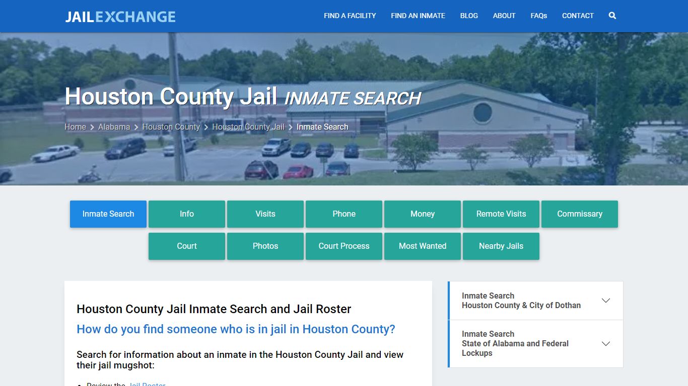 Inmate Search: Roster & Mugshots - Houston County Jail, AL